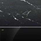 Moderner runder Tisch aus Carrara-Marmor und Marquinia, hergestellt in Italien – Dollars Viadurini