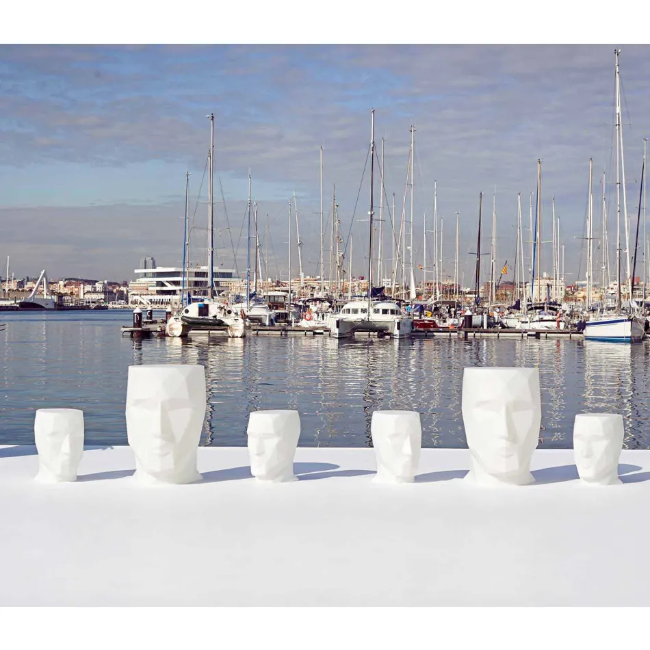 Tisch / Hocker Adan by Vondom Design aus Polyethylen Viadurini