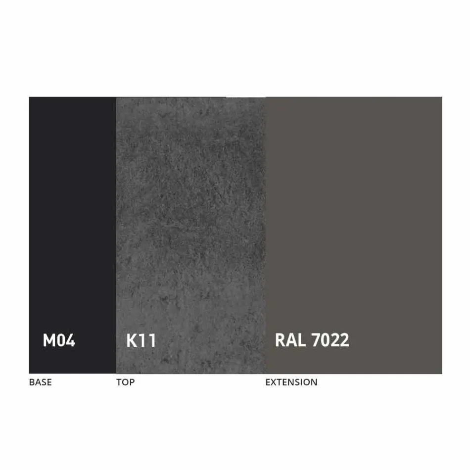 Runder Esstisch ausziehbar bis 165 cm mit Keramikplatte - Pistolero Viadurini