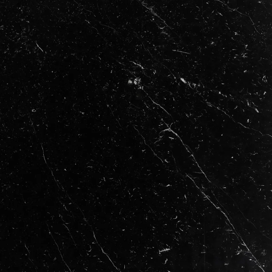 Eero Saarinen Tulpentisch H 73 mit schwarzer Marquinia-Marmorplatte Made in Italy - Scharlachrot Viadurini