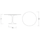 Tulpentisch Eero Saarinen H 73 aus Keramik Rem Made in Italy - Scharlachrot Viadurini