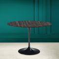 Tulpentisch Eero Saarinen H 73 Rund Keramik Noir Wunsch Made in Italy - Scarlet