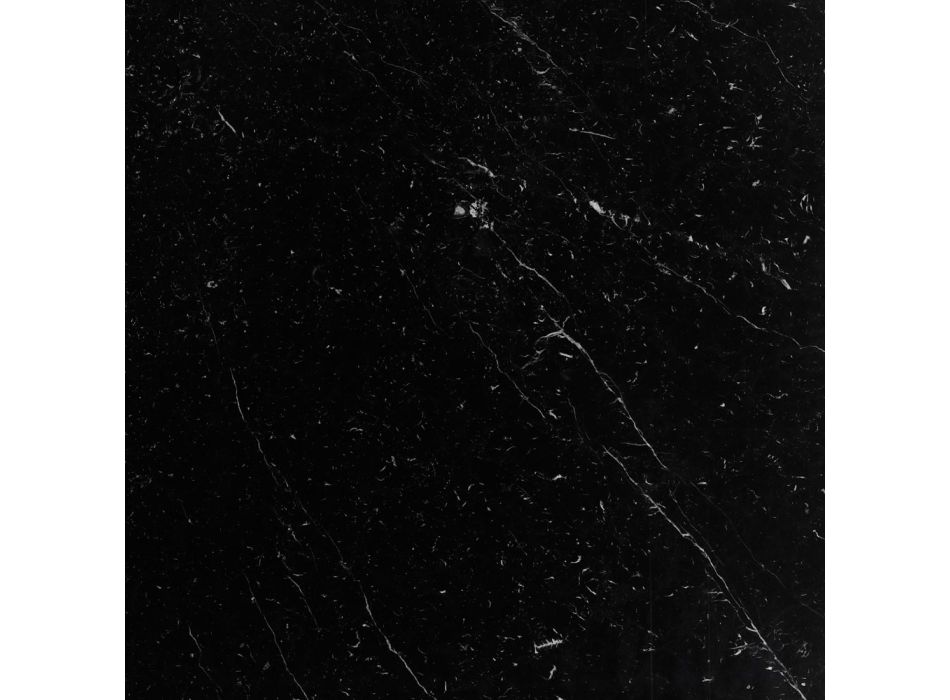 Eero Saarinen Runder Tulpentisch H 73 aus schwarzem Marquinia-Marmor, hergestellt in Italien – Scharlachrot Viadurini