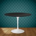 Eero Saarinen Tulpentisch H 74 Rund aus Keramik Domoos Made in Italy - Scharlachrot