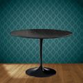 Eero Saarinen Tulip Tisch H 74 Rund aus Somnia Keramik, hergestellt in Italien - Scharlachrot