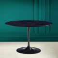 Tulpentisch Saarinen H 73 Rund Keramik Noir Laurent Made in Italy - Scarlet