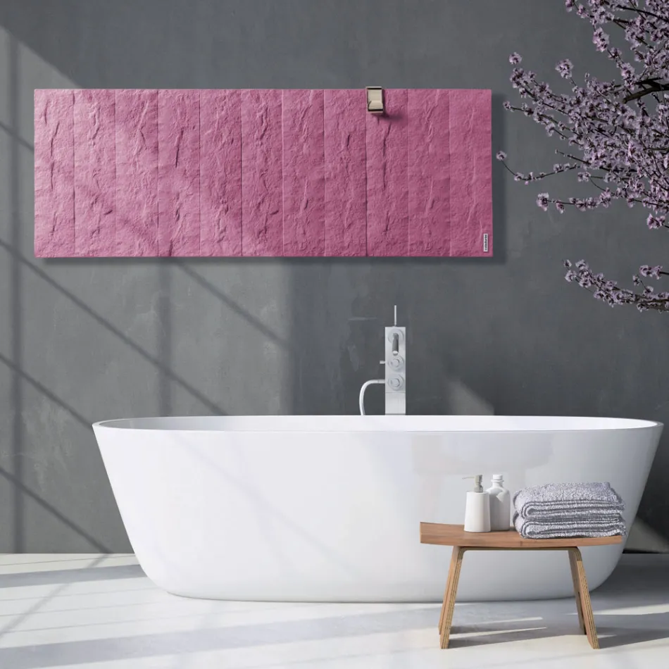 Dekorativer Heizkörper mit Hydrauliksystem aus italienischem Marmorpulver – Terraa Viadurini