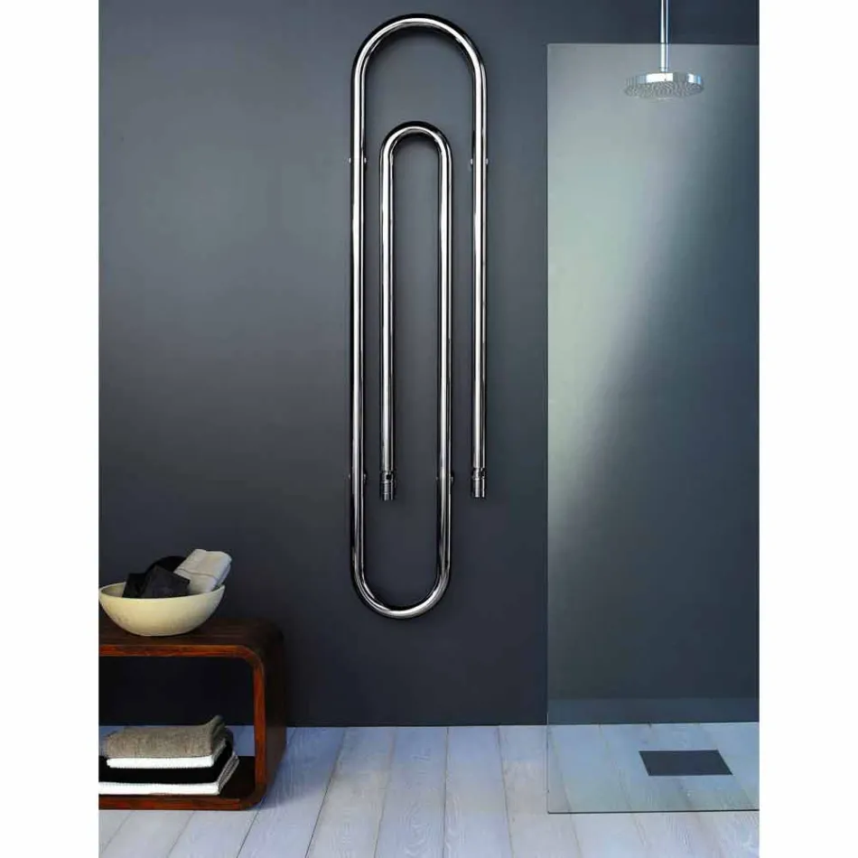 Termoarredo Hydraulik Staples Design mit Chromoberfläche von Scirocco H Viadurini