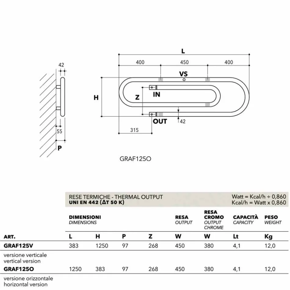 Termoarredo Hydraulik Staples Design mit Chromoberfläche von Scirocco H Viadurini