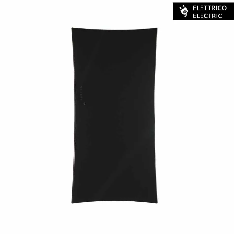 Wand montierte elektrischen Heizkörper in Barry gehärtetem Glas Viadurini