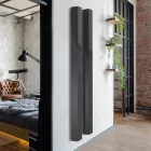 Elektrischer Heizkörper aus Kohlenstoffstahl mit zwei Oberflächenausführungen, hergestellt in Italien - Ember Viadurini