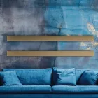 Elektrischer Heizkörper aus Kohlenstoffstahl mit zwei Oberflächenausführungen, hergestellt in Italien - Ember Viadurini