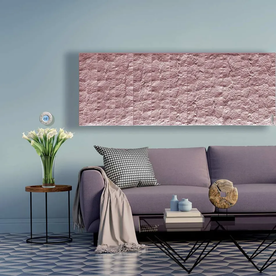 Hybridheizkörper bis 1400 Watt aus italienischem Marmorpulver – Terraa Viadurini