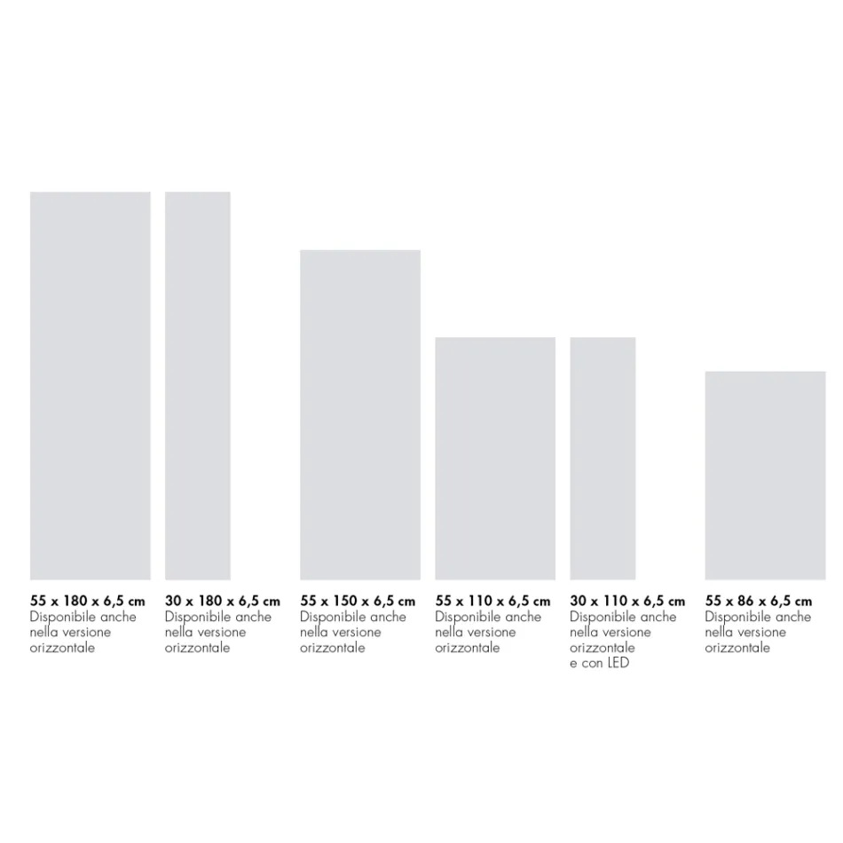Anpassbarer Hybridheizkörper aus Marmorpulver, hergestellt in Italien – Lineep Viadurini