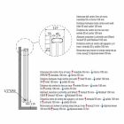 Hydraulischer Wandkühler Design Niedrig Modern Vertikal 1824 W - Picchio Viadurini
