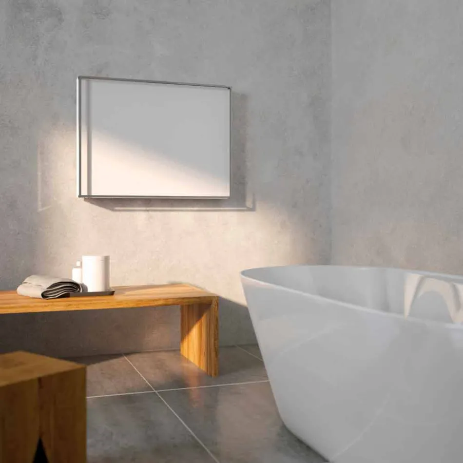 Hydraulische Design-Heizkörper, Stahlabdeckung, Scirocco H Licht Viadurini