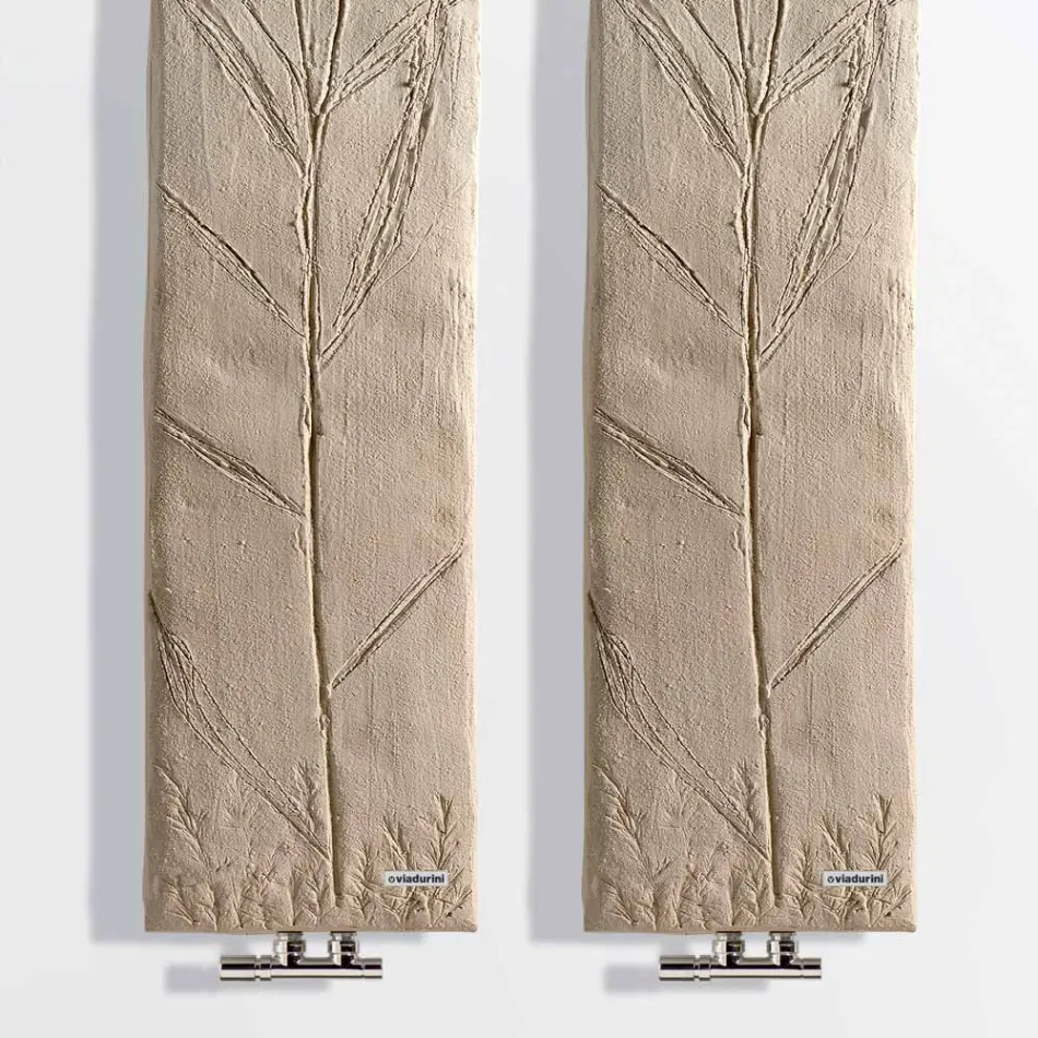 Hydraulischer Heizkörper bis 480 Watt aus italienischem Marmorpulver – Naturae Viadurini