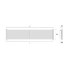 Hydraulischer Heizkörper aus Stahl mit doppeltem Abschnitt aus Made in Italy Elements – Pod Viadurini