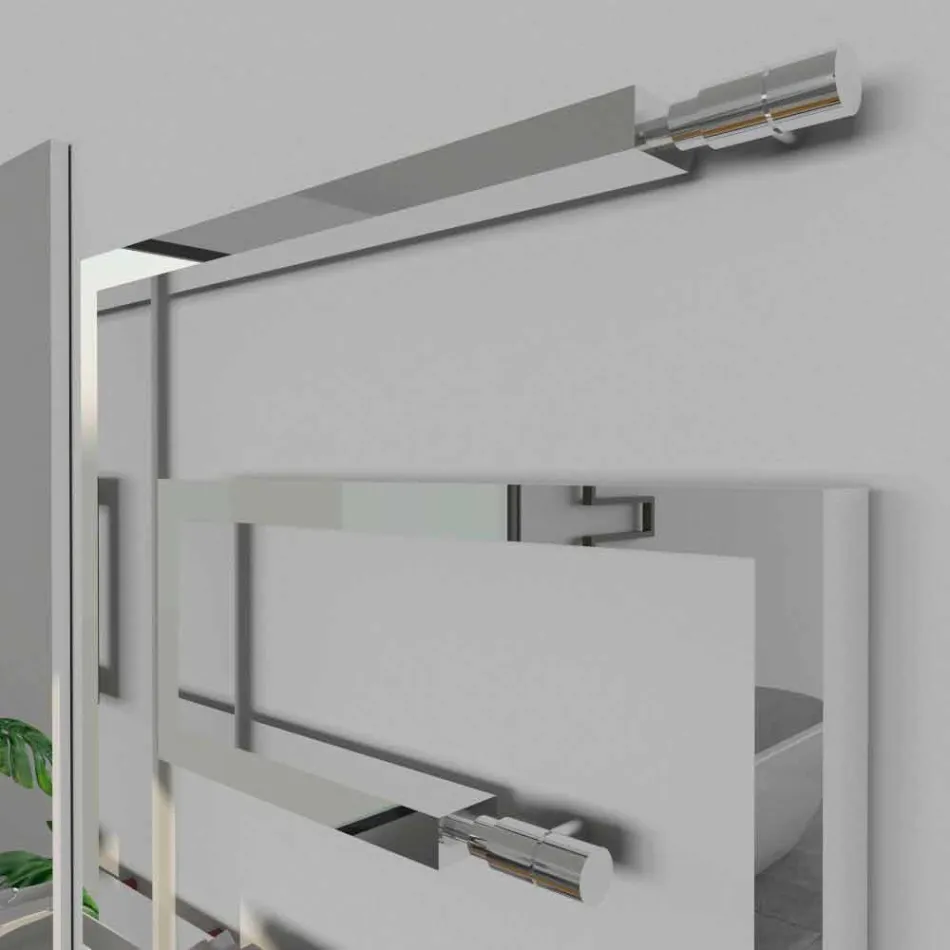 Hydraulischer Designheizkörper aus gebürstetem Edelstahl Snake von Scirocco H Viadurini
