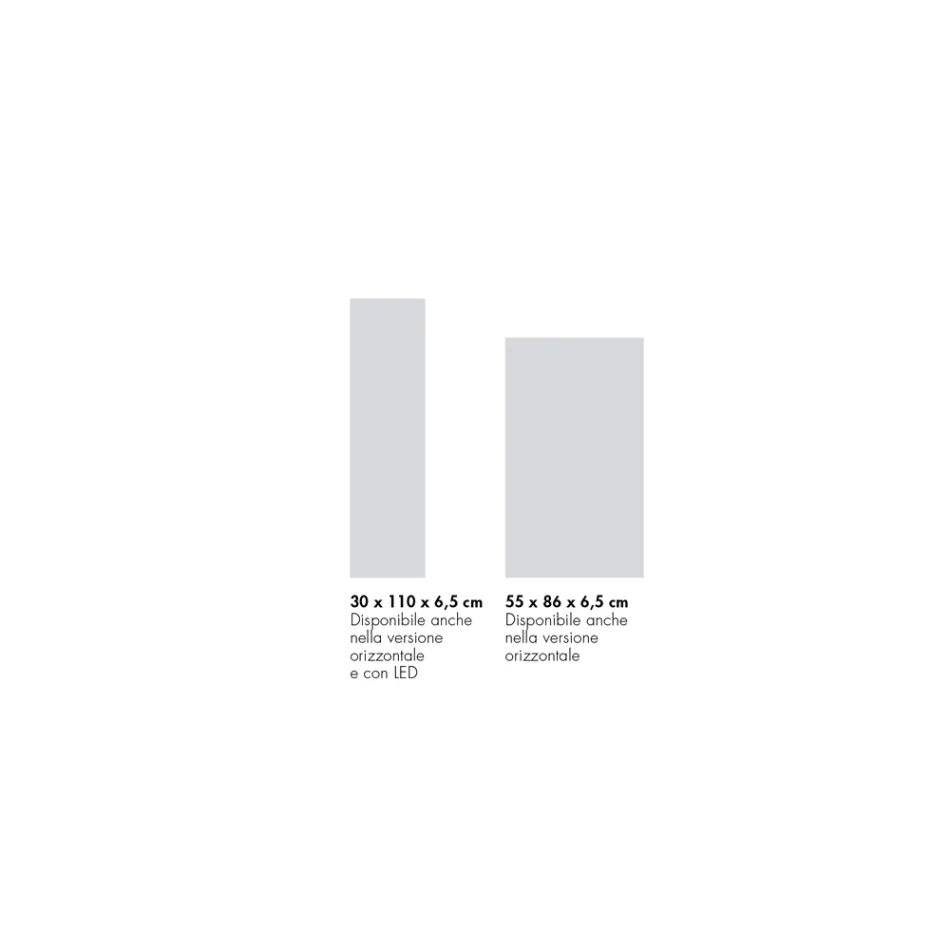 Hydraulischer Heizkörper in italienischem Marmorpulver Corten-Finish - Terraa Viadurini