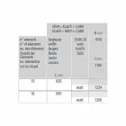 Modernes Design Vertikaler hydraulischer Wandkühler bis 1224 Watt - Regolo Viadurini
