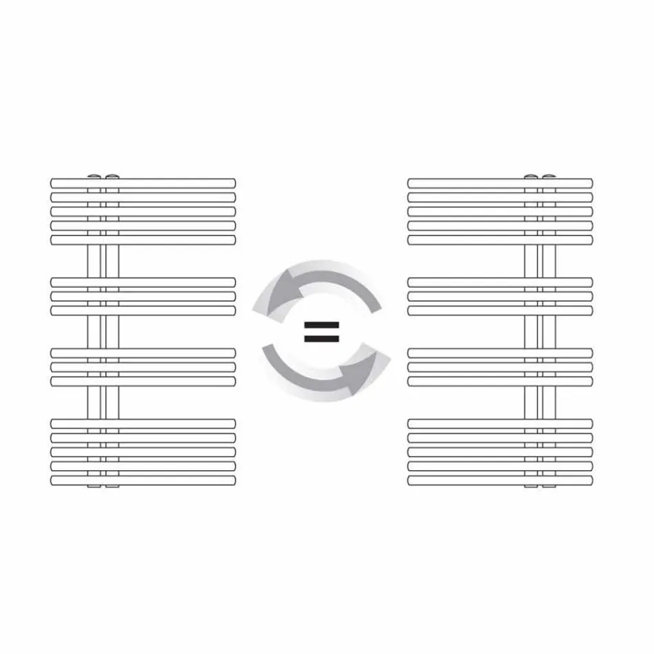 Modernes Design Wandtuchwärmer Bis zu 690 W - Pfau Viadurini
