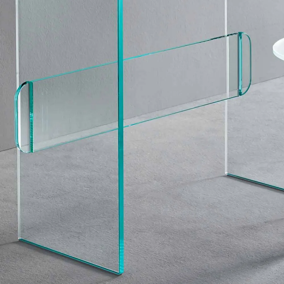 Schminktisch mit Spiegel und Glasschublade 3 Ausführungen - Salvie Viadurini