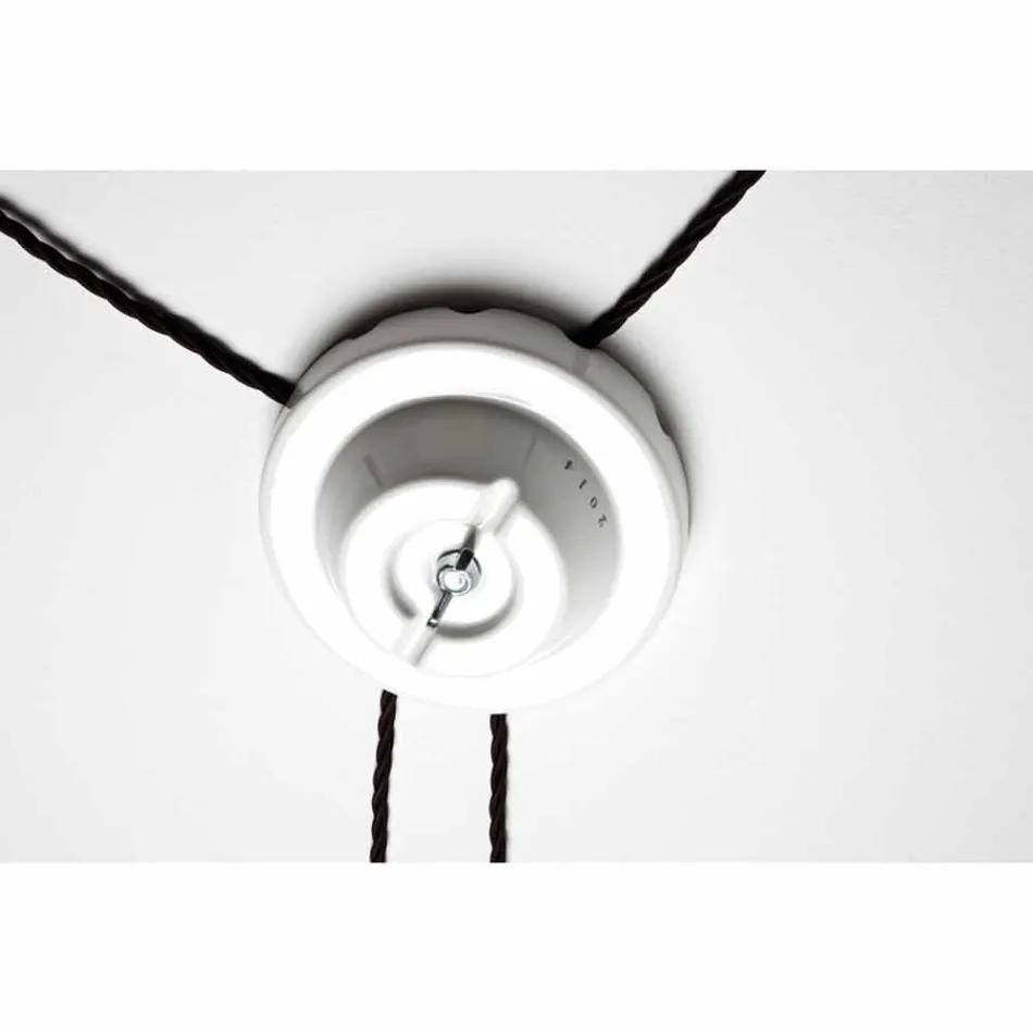 TOSCOT Battersea kleine Rosette Decke in der Toskana gemacht Viadurini