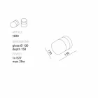 TOSCOT Chapeau! Wandleuchte / handgemachte Decke in der Toskana gemacht Viadurini