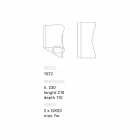 Toscot Lido Outdoor / Indoor-Applikation von Hand in Italien gefertigt Viadurini