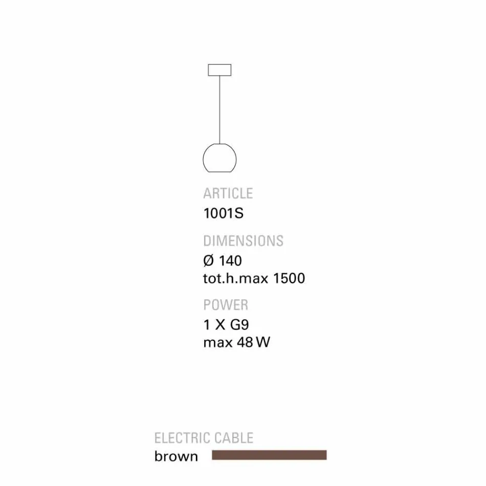 TOSCOT Newton Moderne Pendelleuchte in handgemachten Terracotta Viadurini