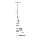 Toscot Novecento Terrakotta-Pendelleuchte mit Rosette Viadurini