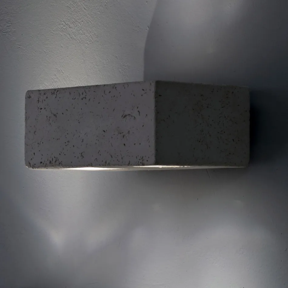 Toscot Smith LED-Gartenwandleuchte aus Terrakotta, hergestellt in der Toskana Viadurini