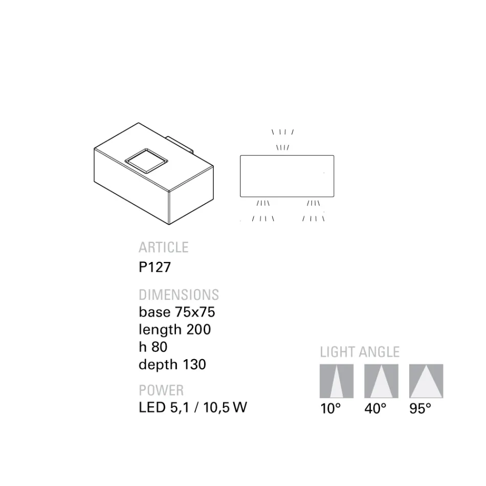 Toscot Smith LED-Gartenwandleuchte aus Terrakotta, hergestellt in der Toskana Viadurini