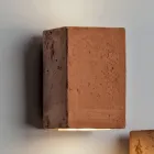 Handgefertigte LED-Gartenwandleuchte aus Terrakotta von Toscot Smith Viadurini