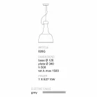 TOSCOT Turin Hängeleuchte Terrakotta, handgemachtes Viadurini