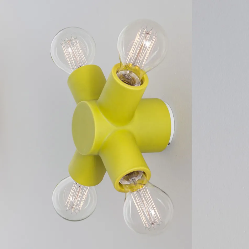 Toscot Traffic Wandleuchte aus Keramik in verschiedenen Ausführungen, hergestellt in der Toskana Viadurini