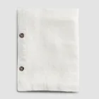 Modulare Tischdecke aus farbigem Leinen mit Knopflöchern und 10 Knöpfen – Mittelmeer Viadurini