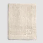 Modulare Tischdecke aus farbigem Leinen mit Knopflöchern und 10 Knöpfen – Mittelmeer Viadurini