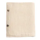 Modulare Tischdecke aus farbigem Leinen mit Knopflöchern und 10 Knöpfen – Mittelmeer Viadurini