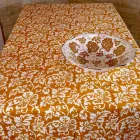 100% italienische handgefertigte Leinentischdecke mit einteiligem Handabdruck - Marken Viadurini