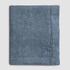 Rechteckige Leinentischdecke mit Knopflöchern und 12 Luxusknöpfen – Mediterran Viadurini