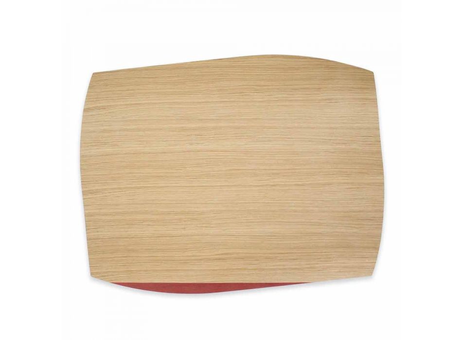 Modernes rechteckiges Tischset aus Eichenholz Made in Italy - Abraham Viadurini