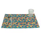 Amerikanische Tischsets aus farbigem Polyester Double Face 12 Stück - Barcelona Viadurini