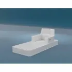 Trona weiß Design schwimmenden Sessel in Italien hergestellt Viadurini