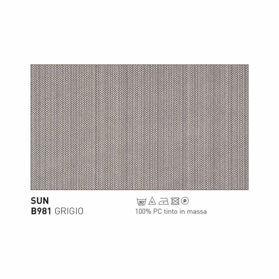 Moderner Outdoor-Sessel Varaschin Emma mit Kopfstütze aus Stoff Viadurini