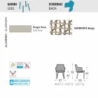 Moderner Outdoor-Sessel Varaschin Emma aus Stoff und Aluminium Viadurini