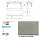 Varaschin Link-Tisch Gartentisch mit Teakholz Beinen, H65 cm Viadurini