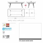 Varaschin Link-Tisch Gartentisch mit Teakholz Beinen, H65 cm Viadurini