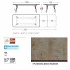 Varaschin Link-Tabelle H 65 cm Gärten erweiterbar auf bis zu 350 cm Viadurini